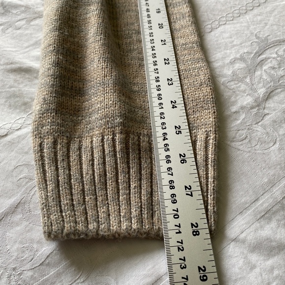 Atlas for Men Medium Knit Men's Tan/Gray Long Sleeve Zip Up Cardigan Size 3XL - Picture 9 of 12